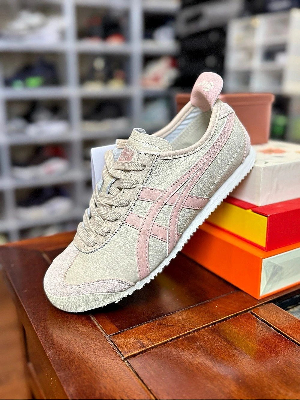 Onitsuka Tiger Mexico 66 SD Metallic Series - Crystal Pink/Cream SD Sneakers in